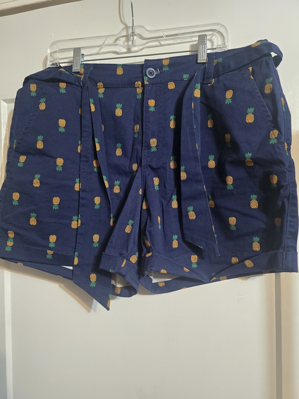 St. John’s Bay Navy Pineapple Print Shorts
